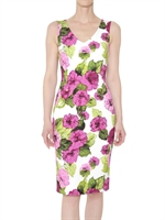 D&G - DHALIA PRINT STRETCH GABARDINE DRESS
