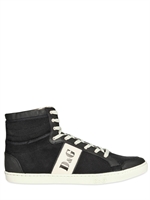D&G - CANVAS AND LEATHER LOGO BANDS SNEAKERS