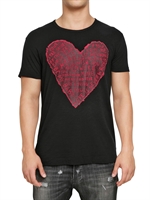 D&G - RUBBER HEART PRINT JERSEY T-SHIRT