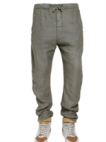 D&G - LINEN CANVAS JOGGING TROUSERS