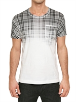 D&G - DEGRADE' CHECK PRINTED JERSEY T-SHIRT