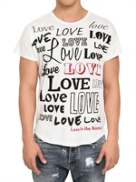 D&G - LOVE LOVE LOVE PRINTED JERSEY T-SHIRT