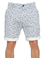 D&G - FLOWER PRINTED GABARDINE SHORTS