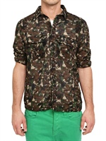 D&G - CAMOUFLAGE MUSLIN BAUMWOLL HEMD