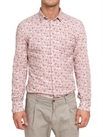 D&G - BLUMEN BEDRUCKTES MUSLIN BAUMWOLL HEMD