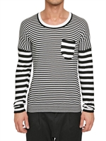 D&G - STRIPED COTTON KNIT SWEATER