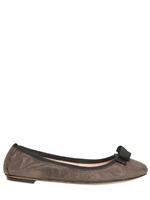 SALVATORE FERRAGAMO - MY FLATS PRINTED METALLIC LEATHER FLATS