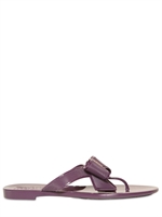 SALVATORE FERRAGAMO - BALI RUBBER BOW THONG FLATS