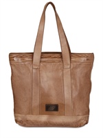 SALVATORE FERRAGAMO - CRACKED LEDER PLAQUE TASCHE
