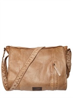 SALVATORE FERRAGAMO - CRACKED LEDER MESSENGER TASCHE