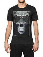 DEAD MEAT - TOTENKOPF BEDRUCKTES JERSEY T-SHIRT