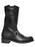 BALMAIN - DOUBLE BELTED LEATHER BOOTS