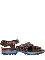 LANVIN - CUT OUT CALFSKIN BUCKLED SANDALS