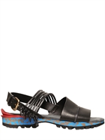 LANVIN - BRUSHED CALFSKIN SANDALS