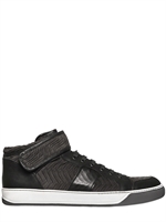 LANVIN - NAPPA LEATHER STRAP SNEAKERS