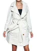 VIVIENNE WESTWOOD - WATERPROOF COTTON GABARDINE TRENCH COAT