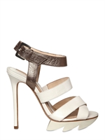 CAMILLA SKOVGAARD - 120MM METALLIC LEATHER STRAP SANDALS