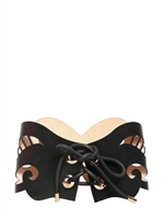 VIKTOR&ROLF - LASER CUT LEATHER BELT
