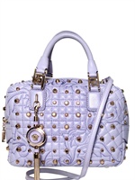VERSACE - BAROQUE STITCHED STUDDED NAPP TOP HANDLE