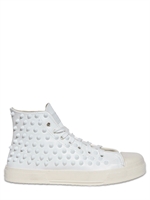GIENCHI - TONE ON TONE STUDDED ECOLEATHER SNEAKERS