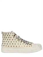 GIENCHI - GOLD STUDDED CANVAS SNEAKERS