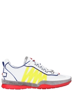 DSQUARED - GROSGRAIN PIPING MESH AND CALFSKIN SNEAK