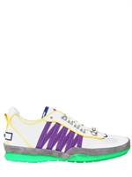 DSQUARED - GROSGRAIN PIPING MESH AND CALFSKIN SNEAK