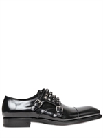 DSQUARED - BRUSHED KALBSLEDER NIETEN SCHNALLEN HALBSCHUHE