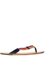 DSQUARED - MULTICOLOURED ROPE CALFSKIN SANDALS