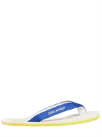 DSQUARED - LOGO NYLON FLIP FLOP SANDALS