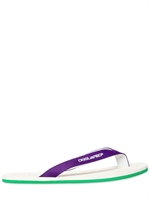 DSQUARED - LOGO NYLON FLIP FLOP SANDALS