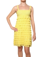 DIDIER PARAKIAN - VISCOSE CREPE & TULLE DRESS