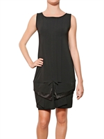 DIDIER PARAKIAN - CREPE EFFECT FLARED DRESS