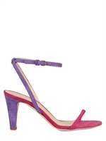 GIANNA MELIANI - 80MM SUEDE ANKLE STRAP SANDALS