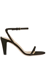 GIANNA MELIANI - 80MM SUEDE ANKLE STRAP SANDALS