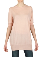 ANNAPURNA - MAGLIA IN CASHMERE LEGGERO A MANICHE CORTE