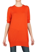 ANNAPURNA - MAGLIA IN CASHMERE LEGGERO A MANICHE CORTE