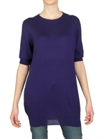 ANNAPURNA - MAGLIA IN CASHMERE LEGGERO A MANICHE CORTE