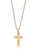 DOLCE & GABBANA - CROSS PENDANT GOLD PLATED NECKLACE