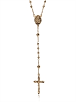 DOLCE & GABBANA - GOLD PLATED ROSARY NECKLACE