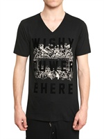 MIHARAYASUHIRO - FLOCK APPLICATION JERSEY T-SHIRT