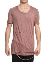 MIHARAYASUHIRO - HOLEY DOPPELSCHICHT JERSEY T-SHIRT