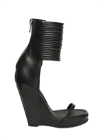 RICK OWENS - ZEPPE IN PELLE CON LISTINI 140MM