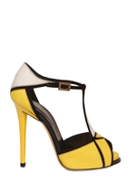 ROGER VIVIER - 120MM PRISMICK LEATHER & SUEDE SANDALS