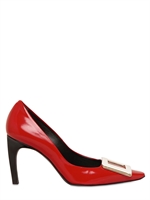 ROGER VIVIER - DECOLLETE MISS D A PUNTA IN PELLE SPAZZOLATA 90MM