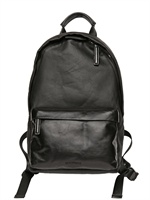 GIVENCHY - WAXED CANVAS LEATHER POCKET BACKPACK