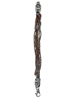 EMANUELE BICOCCHI - BRONZE & SILBER MULTI KETTEN ARMBAND
