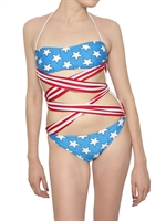 ADIDAS ORIGINALS BY ORIGINALS - AMERICAN FLAG PRINTED BATHING SUIT
