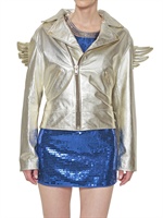 ADIDAS ORIGINALS BY ORIGINALS - JEREMY SCOTT FLÜGEL BIKER LEDER JACKE