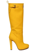 DSQUARED - 120MM WELLINGTON LEATHER BOOTS